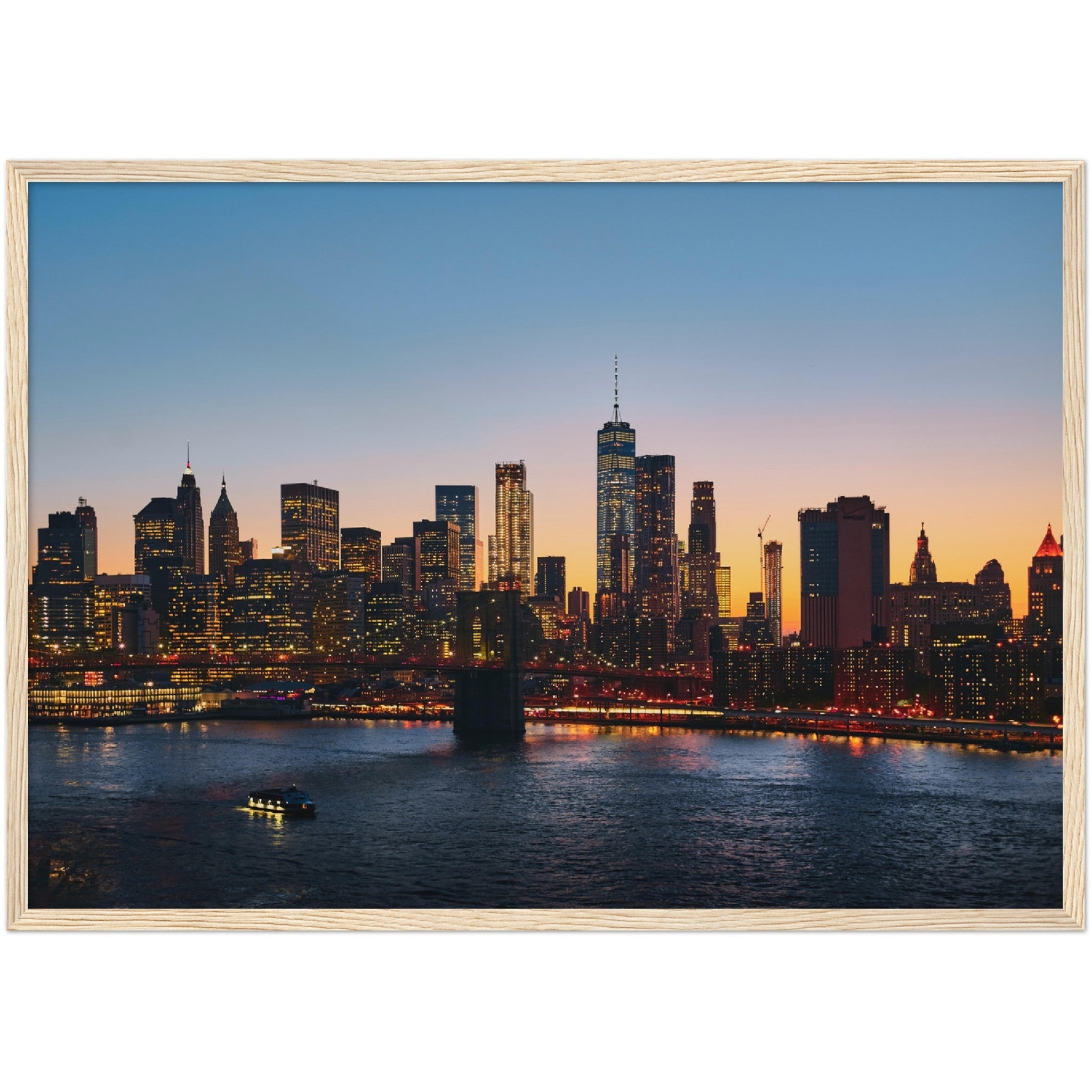 Manhattan Skyline Wall Art - Luxury Art Canvas
