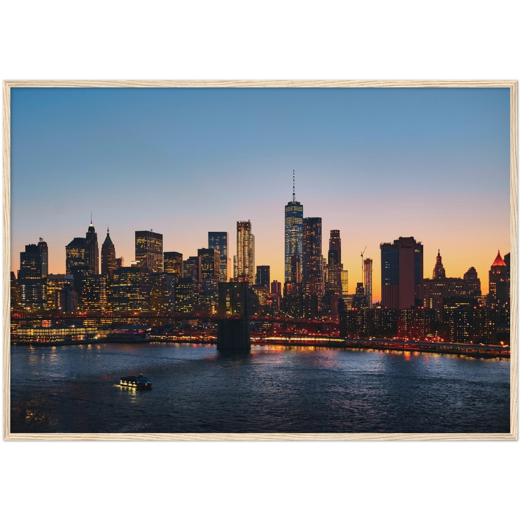 Manhattan Skyline Wall Art - Luxury Art Canvas