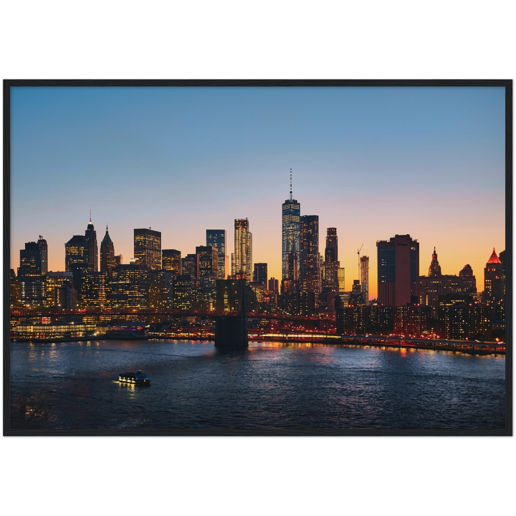 Manhattan Skyline Wall Art - Luxury Art Canvas