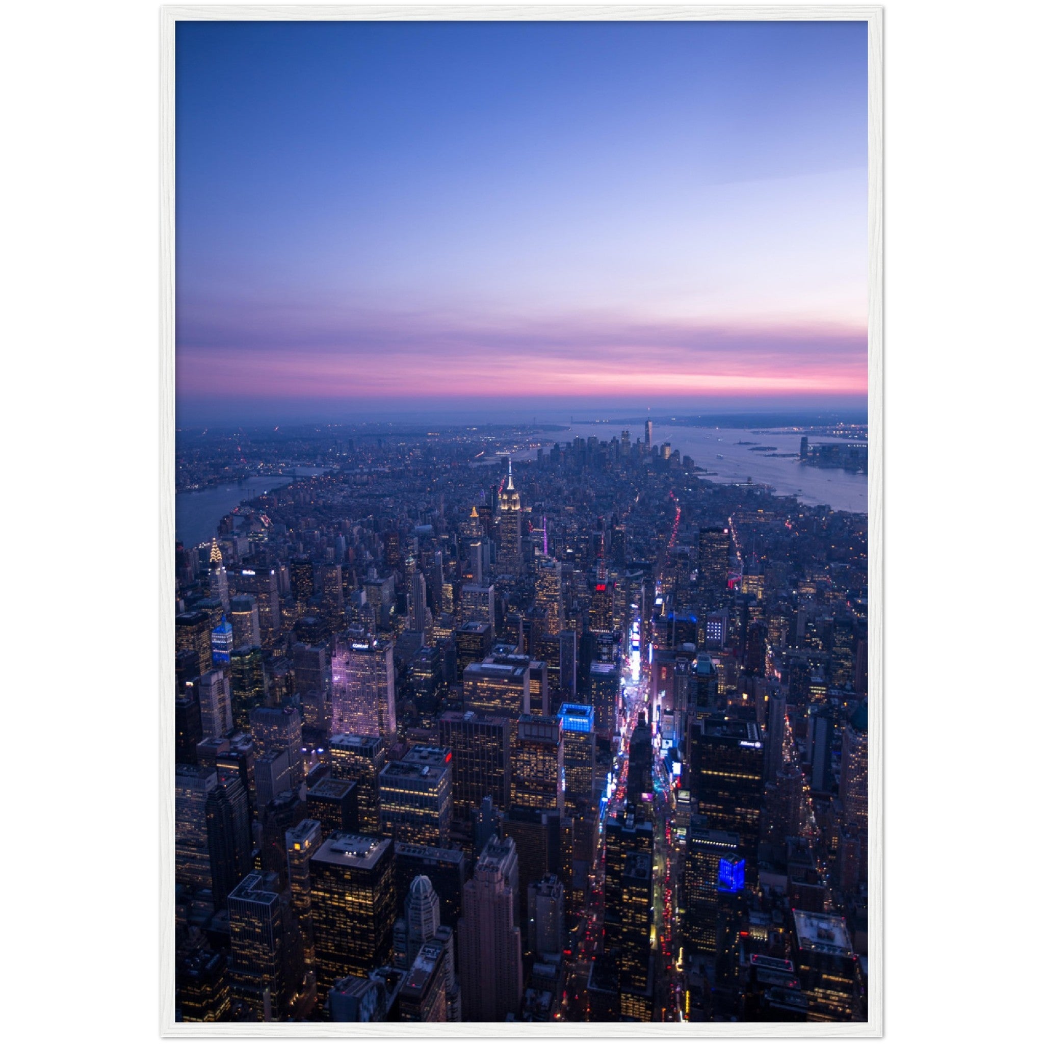 Manhattan Sunset Wall Art - Luxury Art Canvas