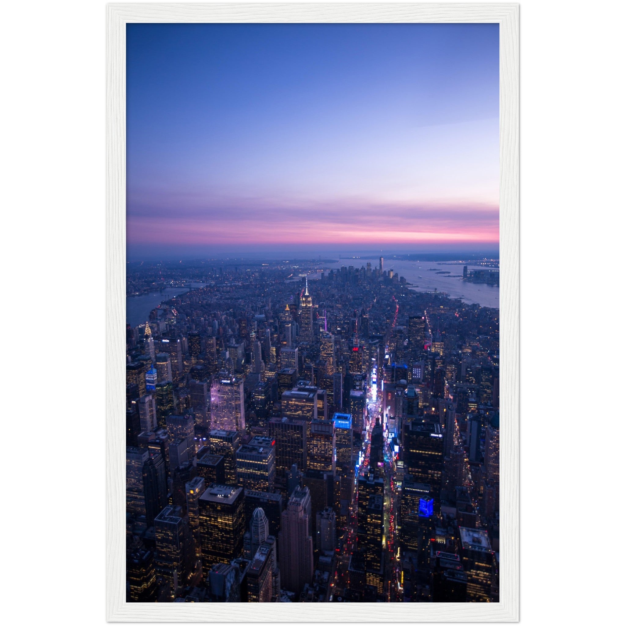 Manhattan Sunset Wall Art - Luxury Art Canvas