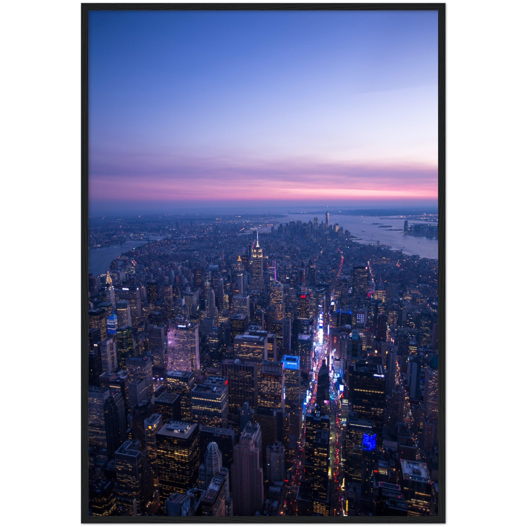 Manhattan Sunset Wall Art - Luxury Art Canvas