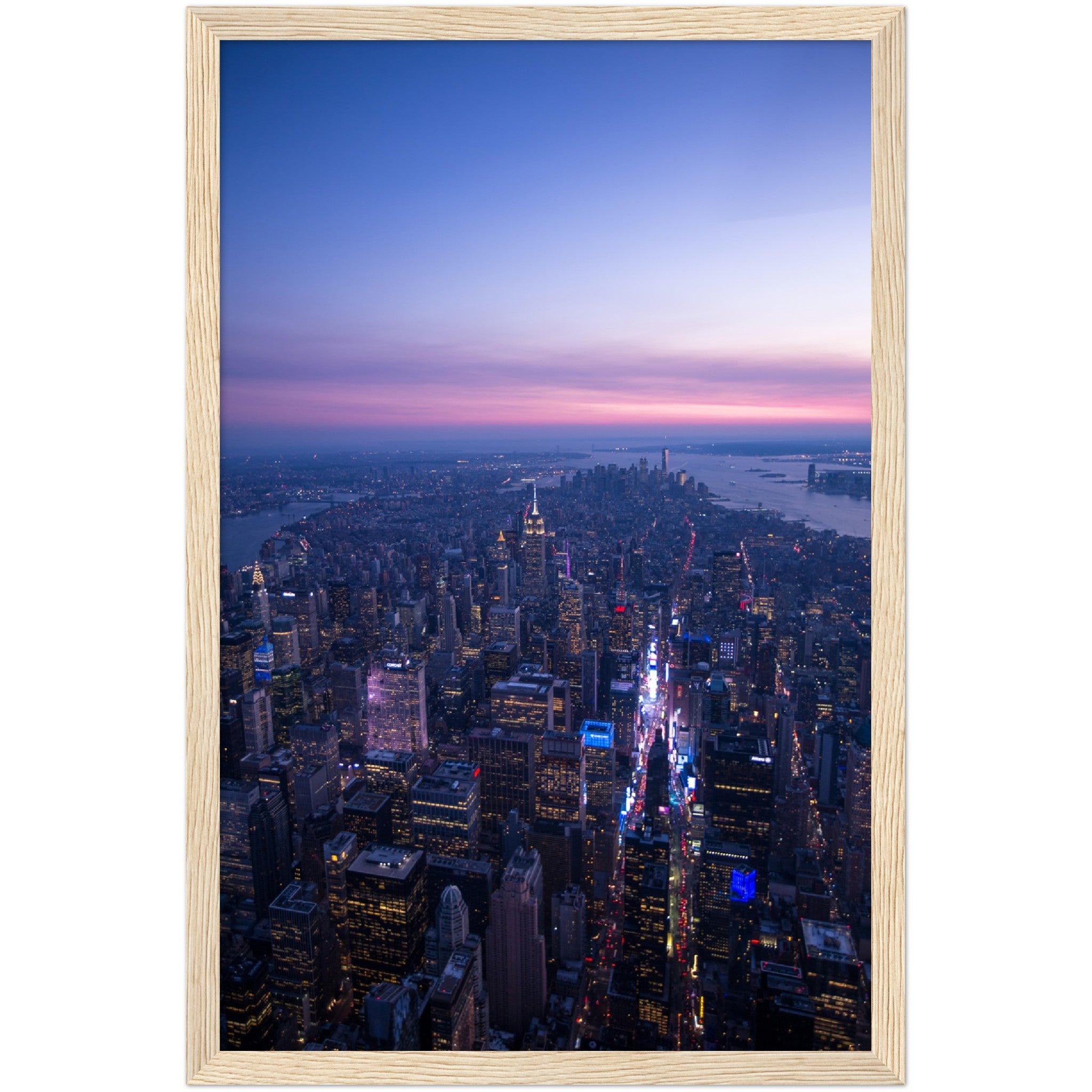 Manhattan Sunset Wall Art - Luxury Art Canvas