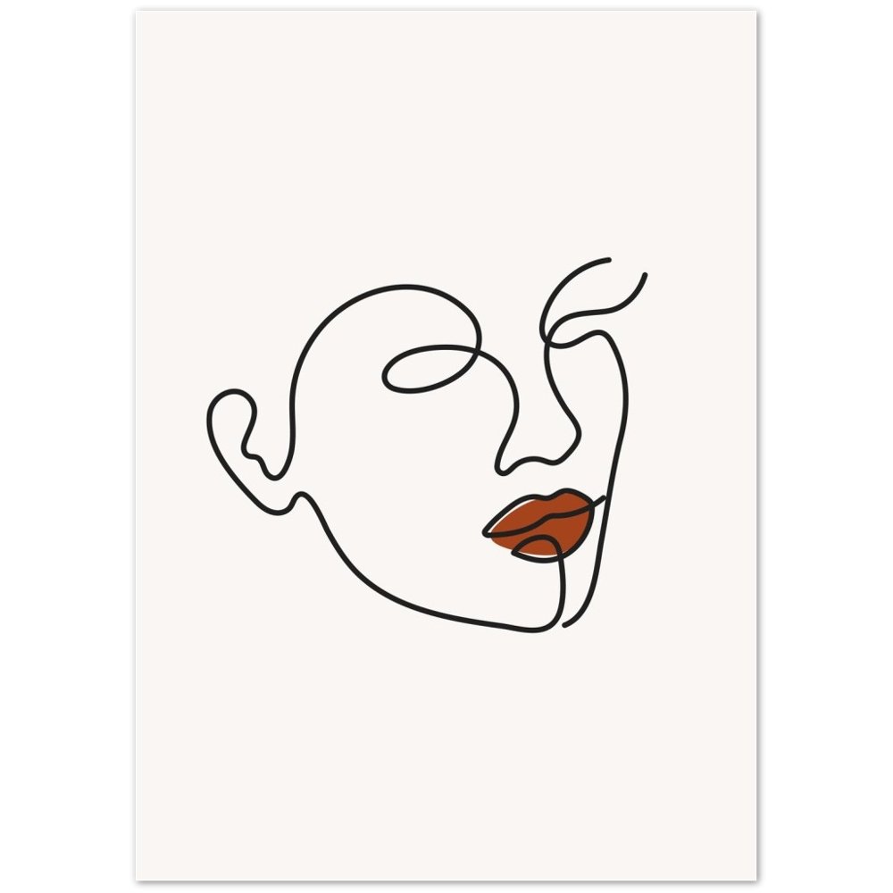 Minimalist Face Art - Luxury Art Canvas