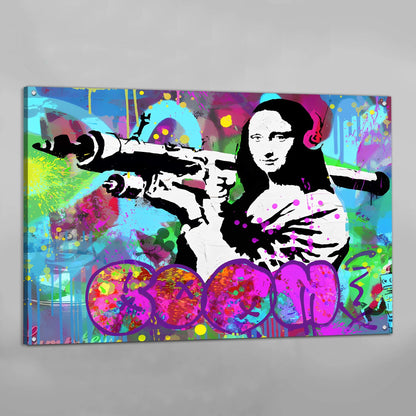Mona Lisa Bazooka Banksy Wall Art - Luxury Art Canvas
