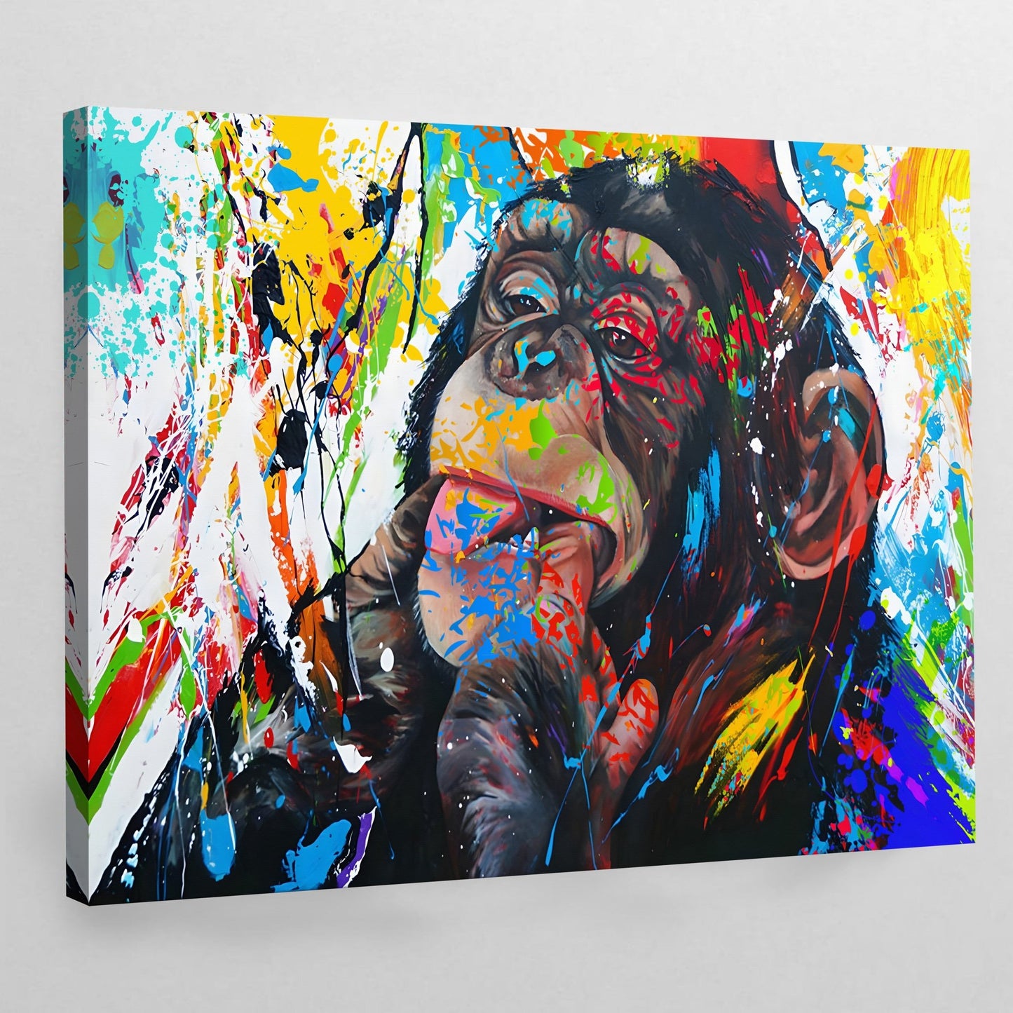 Monkey Pop Art Canvas - Luxury Art Canvas