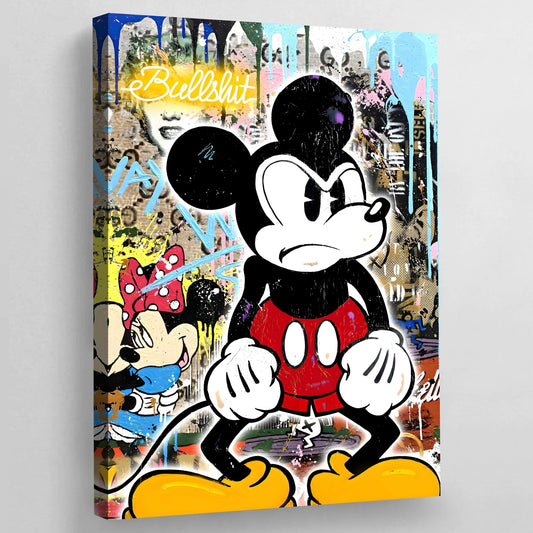 Mouse Graffiti Wall Art - Luxury Art Canvas