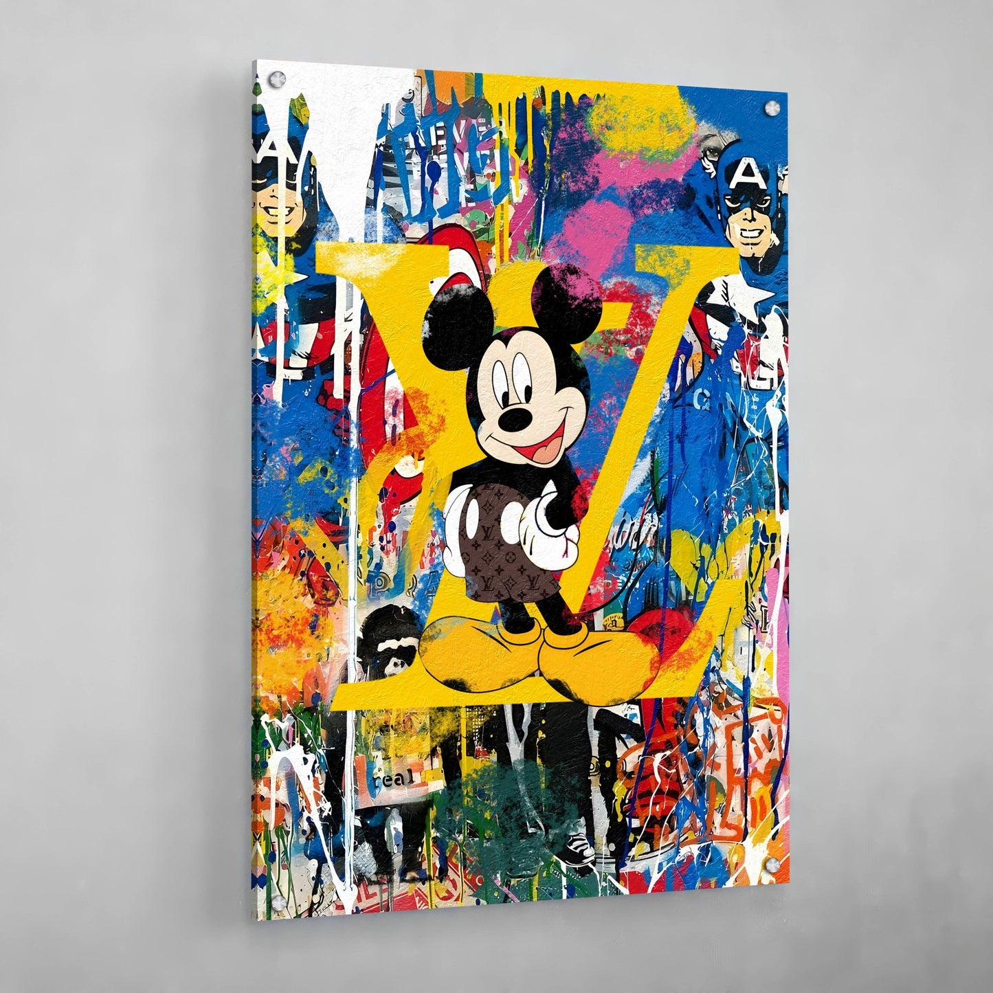 Mouse Louis Vuitton Wall Art - Luxury Art Canvas