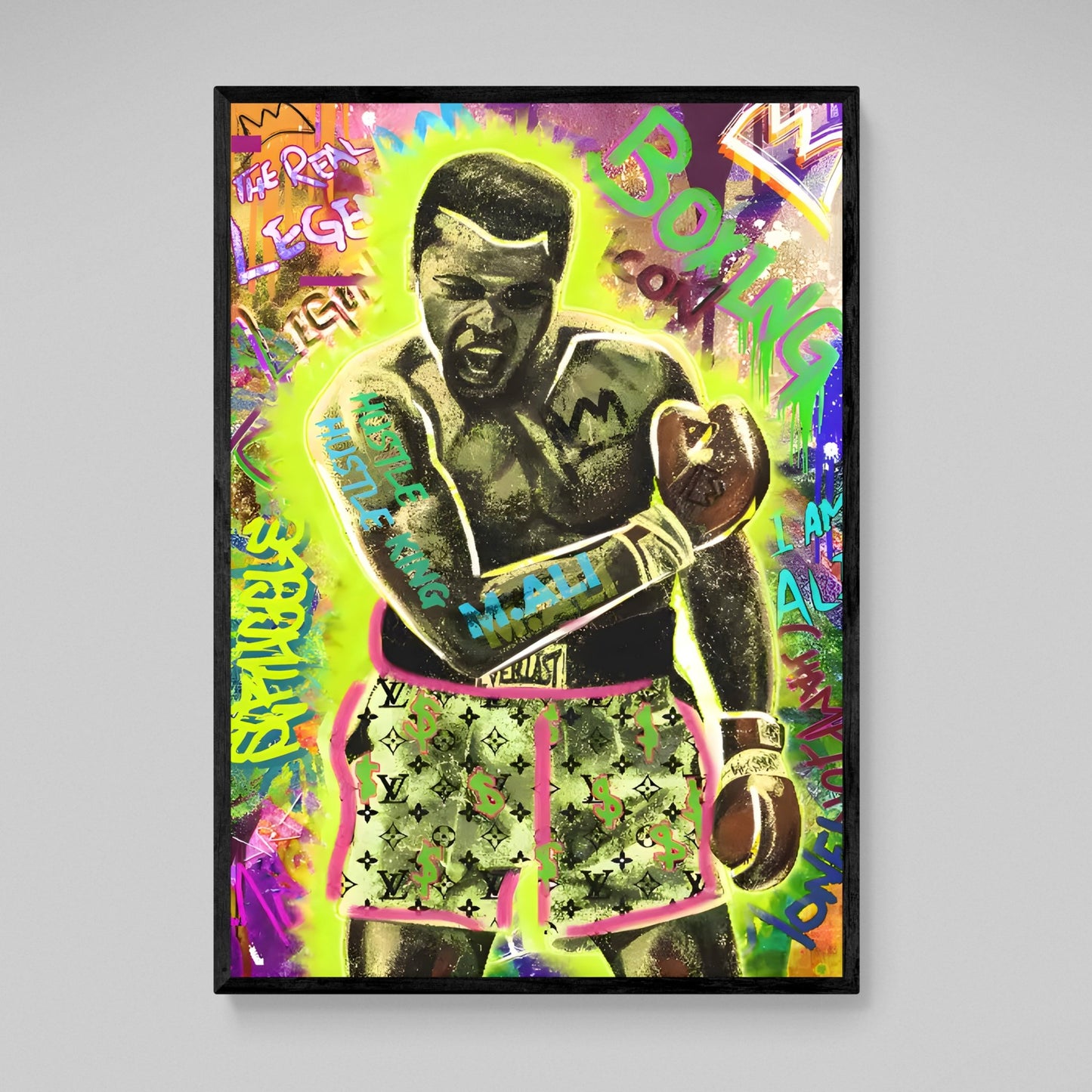 Muhammad Ali Louis Vuitton Wall Art - Luxury Art Canvas