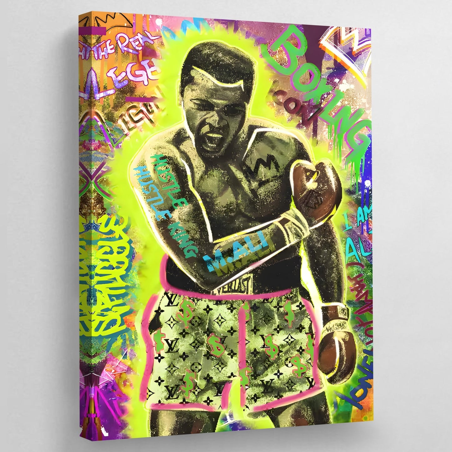 Muhammad Ali Louis Vuitton Wall Art - Luxury Art Canvas