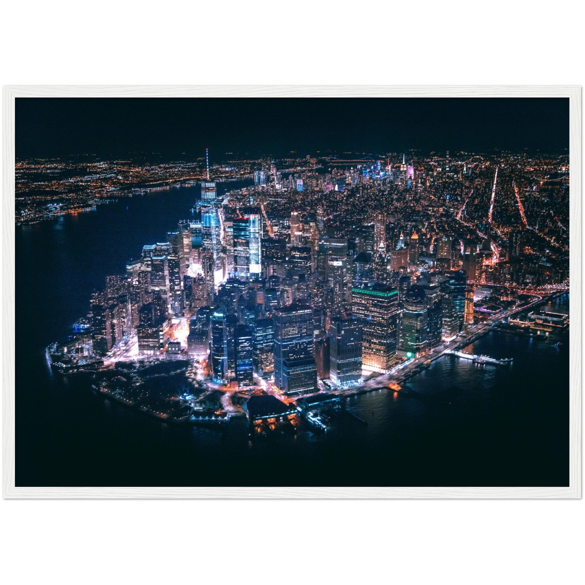 New York at Night Wall Art - Luxury Art Canvas