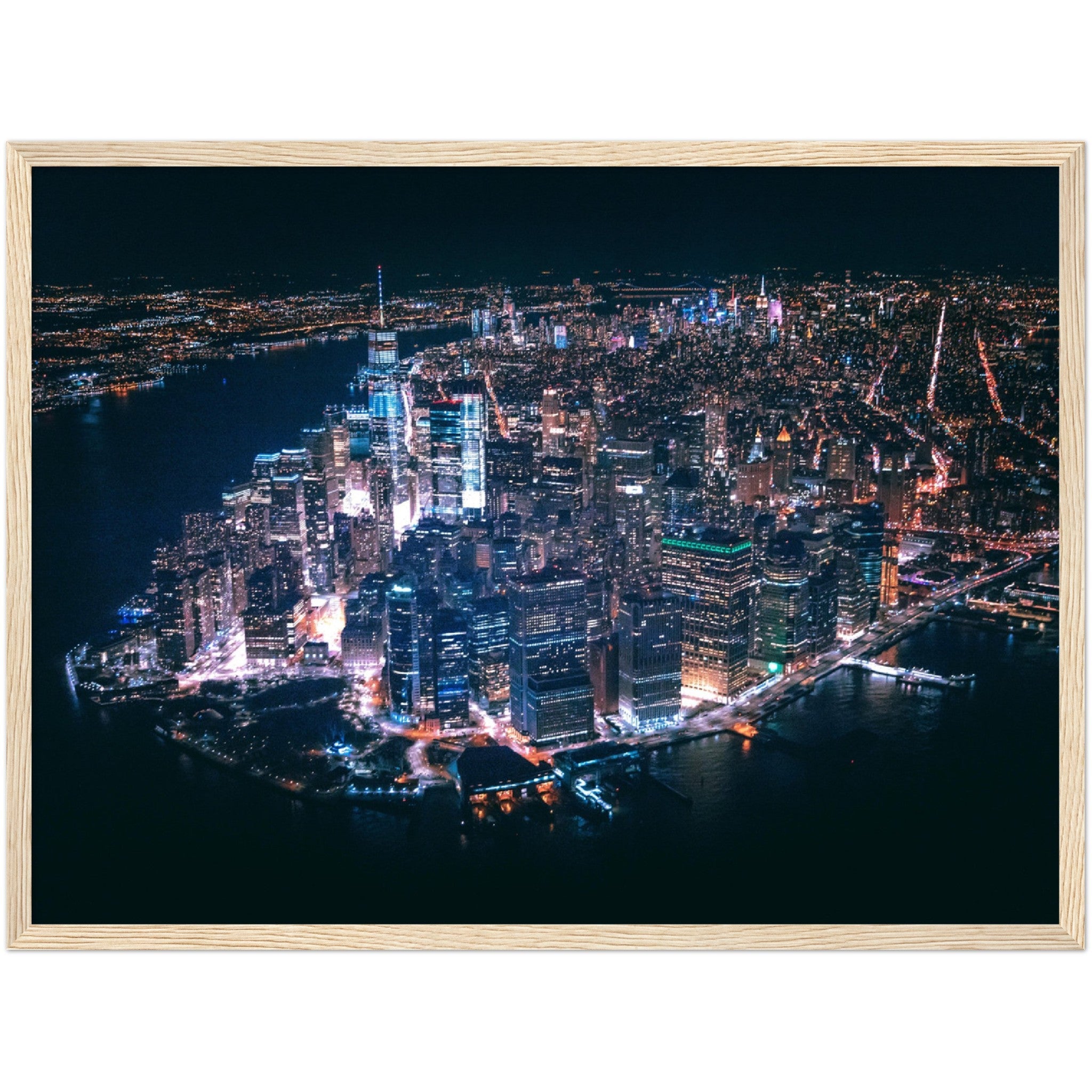 New York at Night Wall Art - Luxury Art Canvas