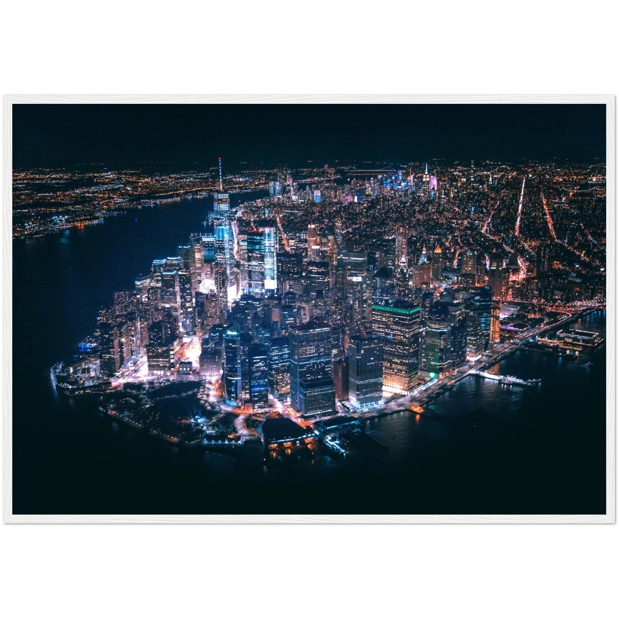 New York at Night Wall Art - Luxury Art Canvas