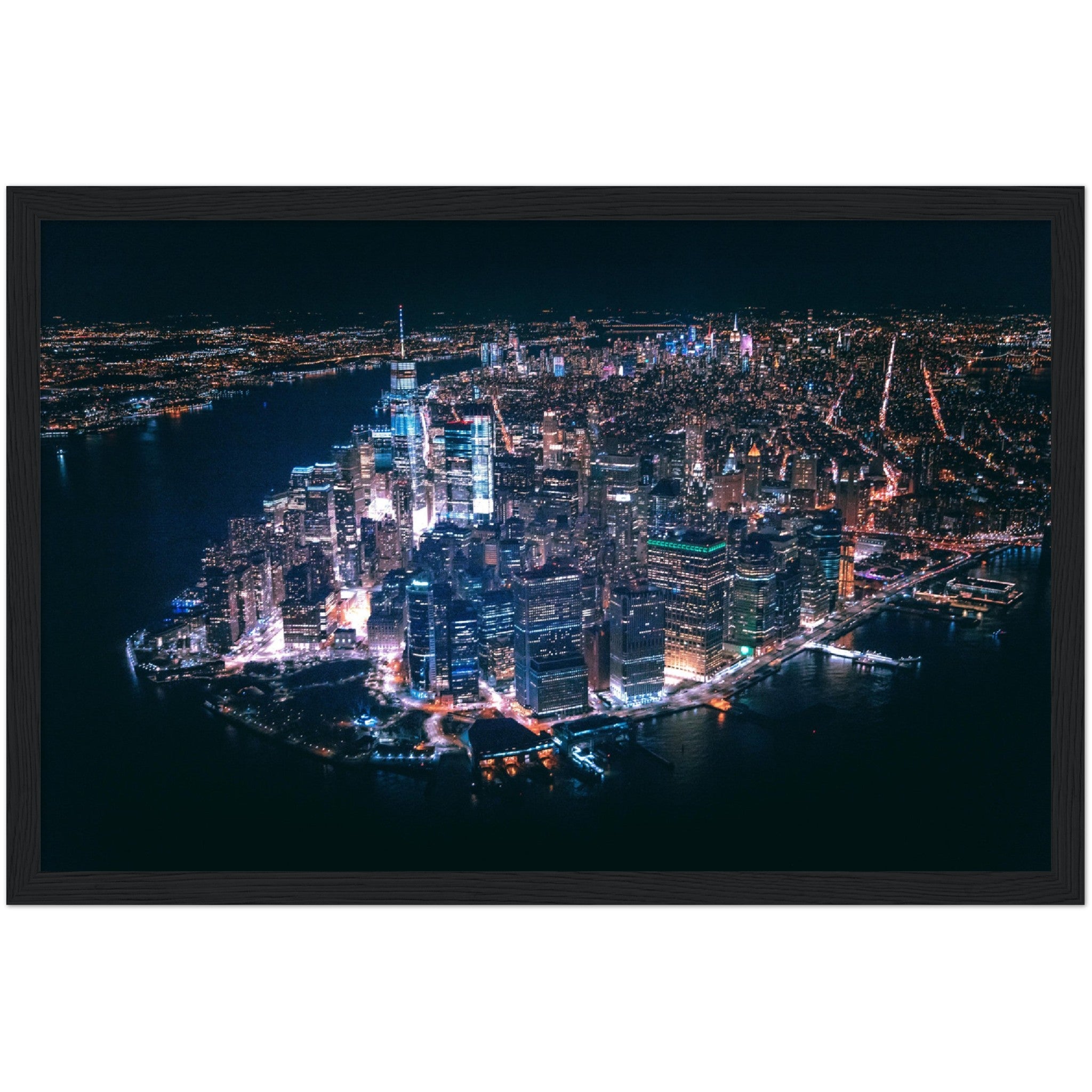 New York at Night Wall Art - Luxury Art Canvas