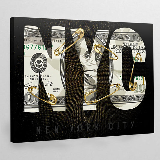 New York Motivational Wall Art - Luxury Art Canvas