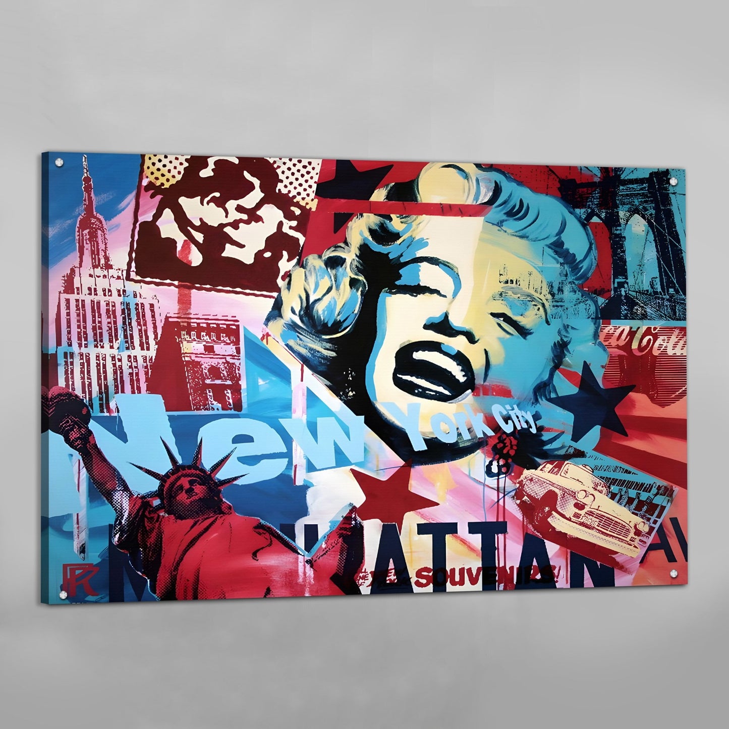 New York Pop Art Canvas - Luxury Art Canvas