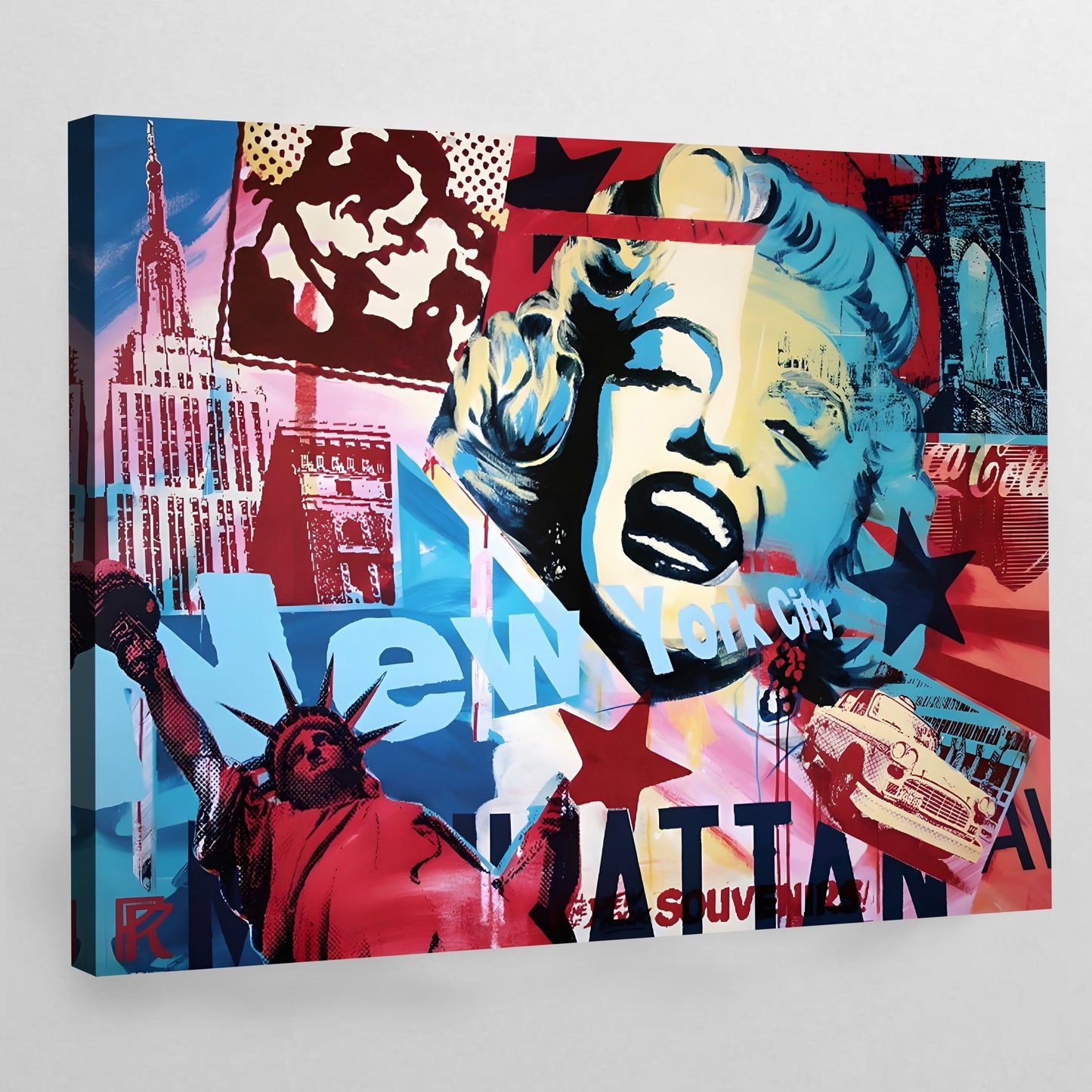 New York Pop Art Canvas - Luxury Art Canvas