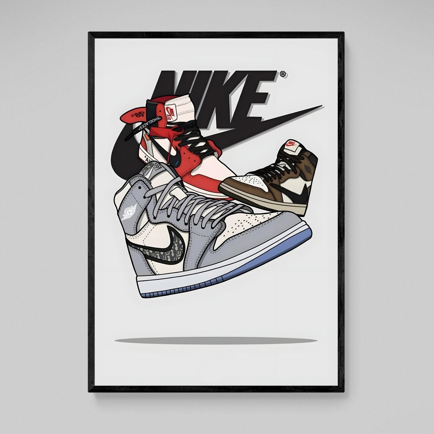 Nike Air Jordan Wall Art - Luxury Art Canvas