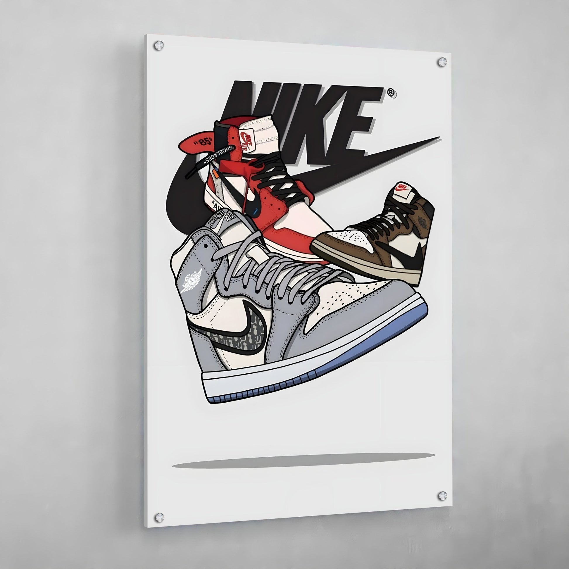 Nike Air Jordan Wall Art - Luxury Art Canvas