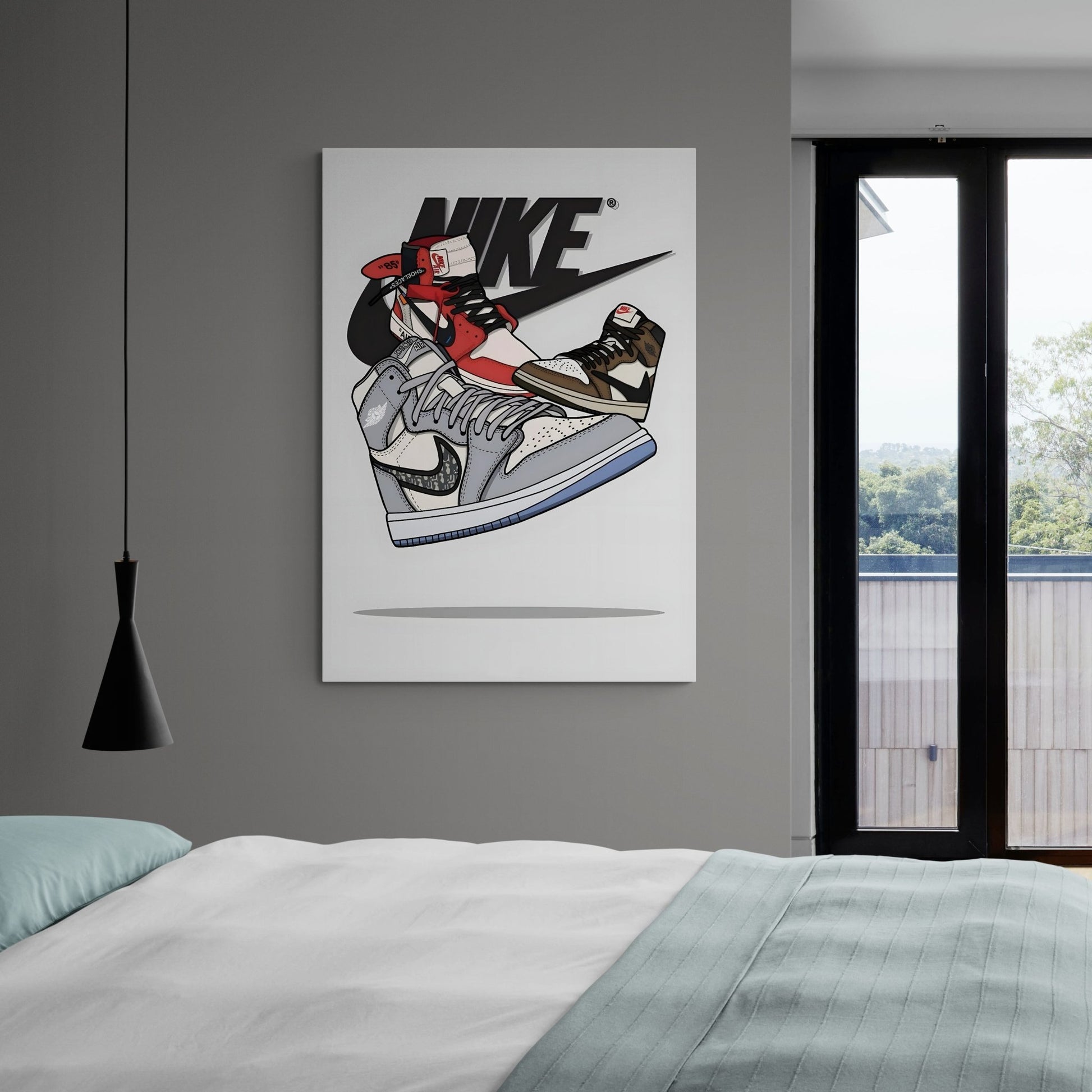 Air Jordan Bed Sheets Set, Luxury Bedsheets