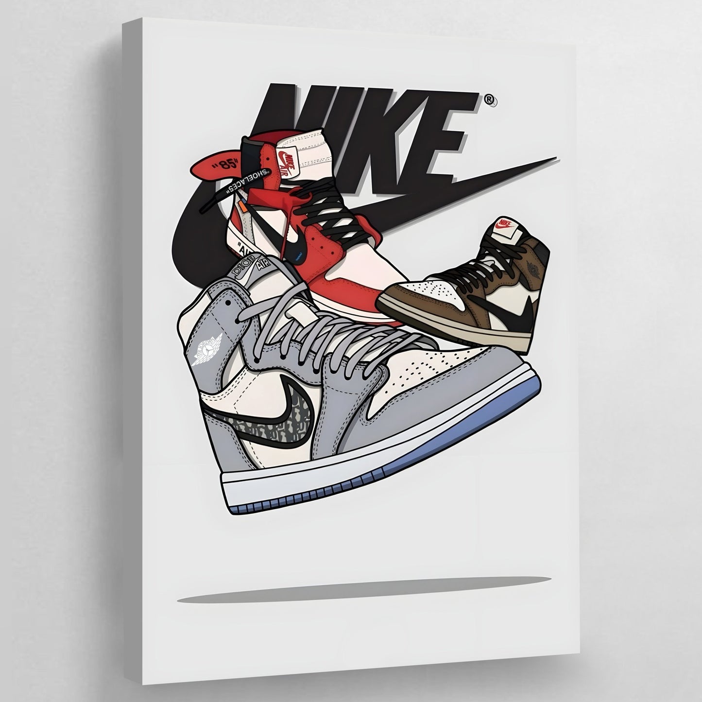 Nike Air Jordan Wall Art - Luxury Art Canvas