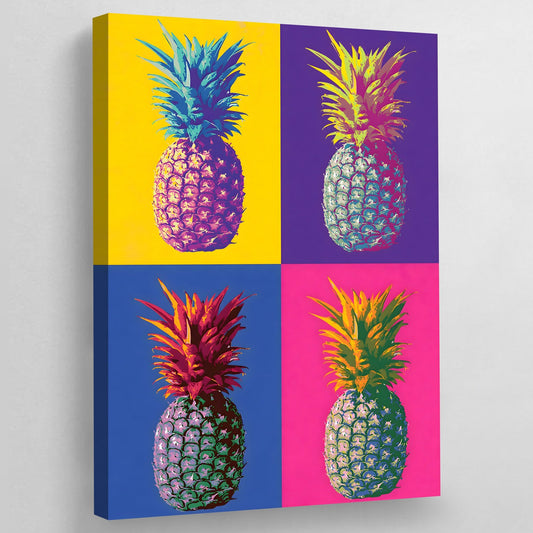 Pineapple Pop Art Canvas - Luxury Art Canvas