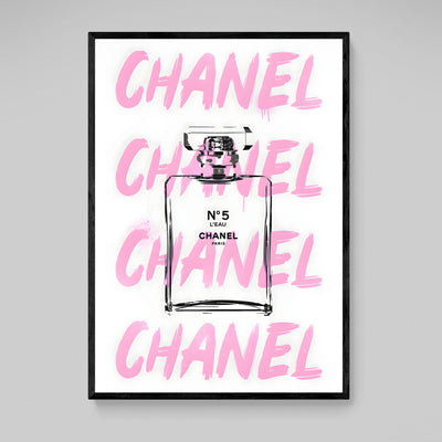 Pink Chanel Canvas - Luxury Art Canvas