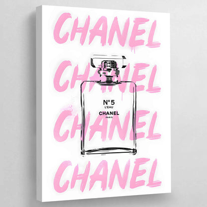 Pink Chanel Canvas - Luxury Art Canvas