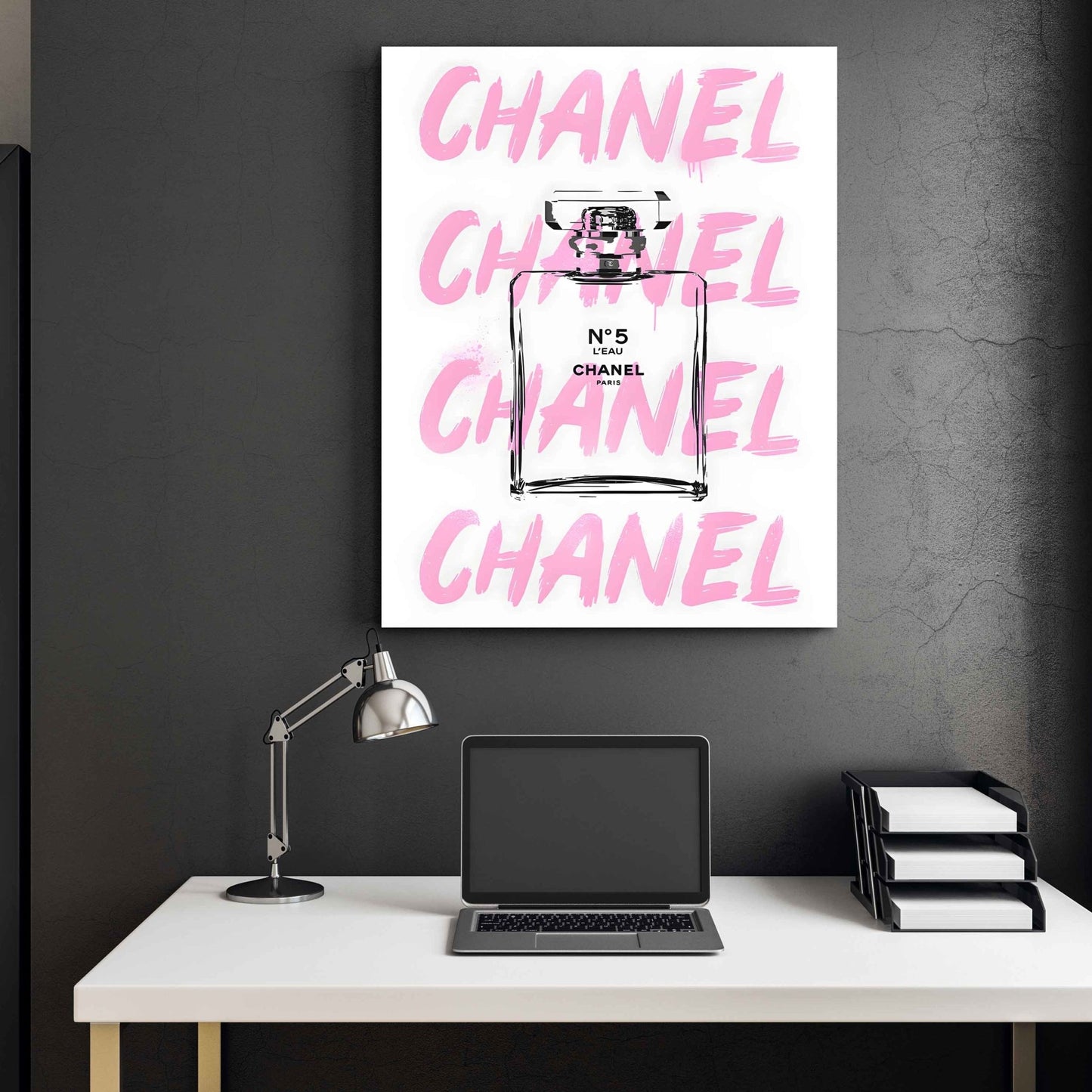 Pink Chanel Canvas - Luxury Art Canvas