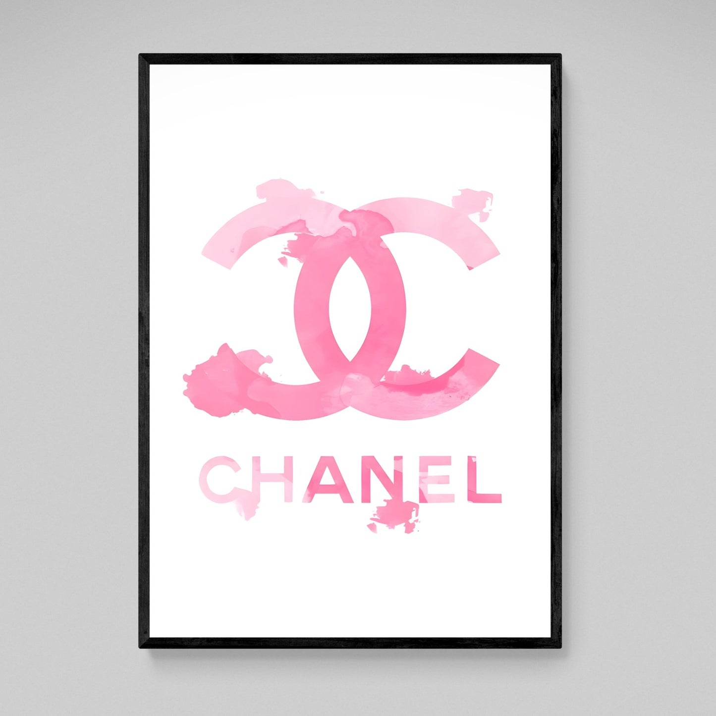 Pink Chanel Wall Art - Luxury Art Canvas