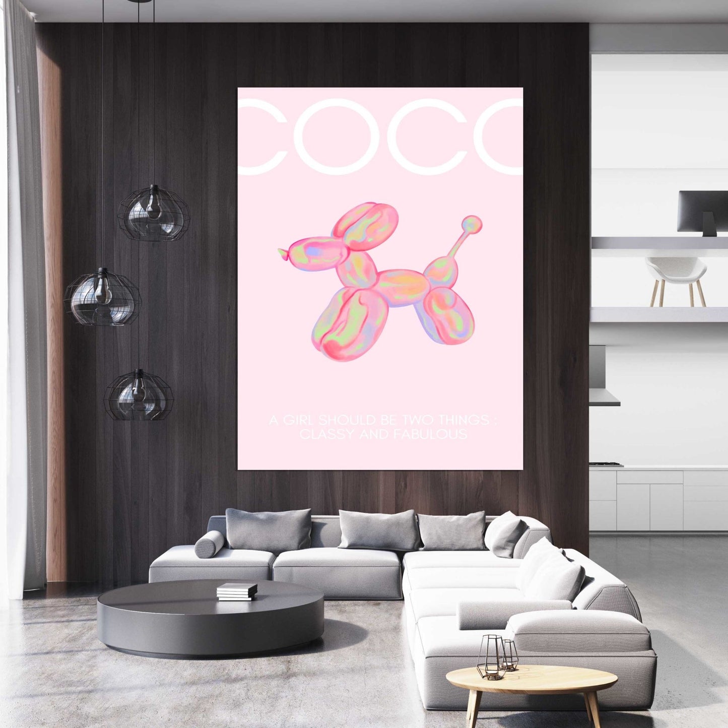 Pink Coco Chanel Canvas - Luxury Art Canvas