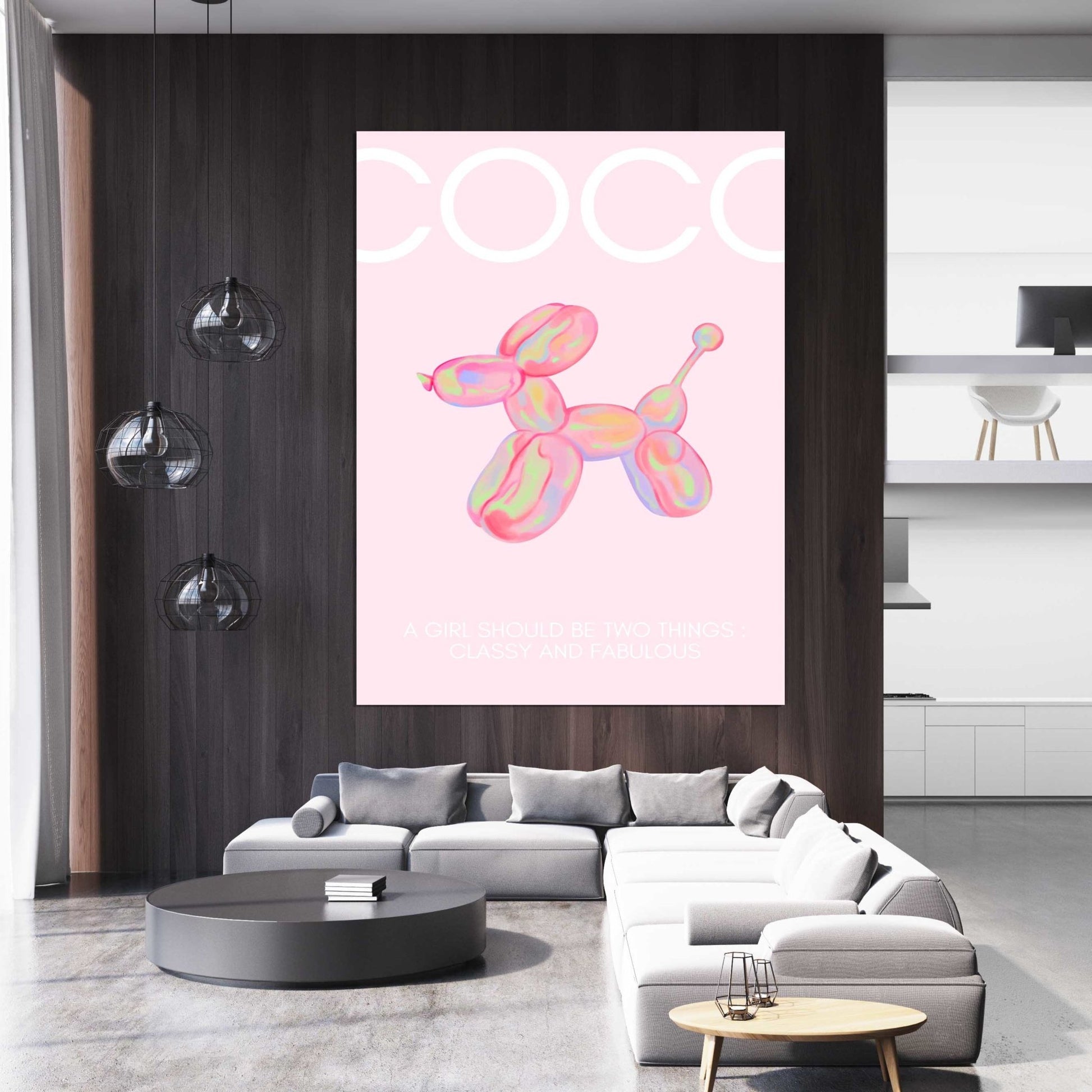 Pink Coco Chanel Canvas