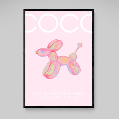 Pink Coco Chanel Canvas - Luxury Art Canvas