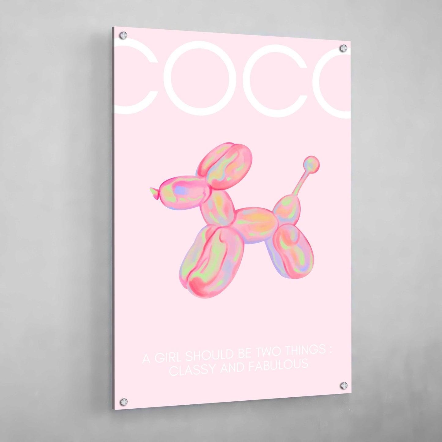 Pink Coco Chanel Canvas - Luxury Art Canvas