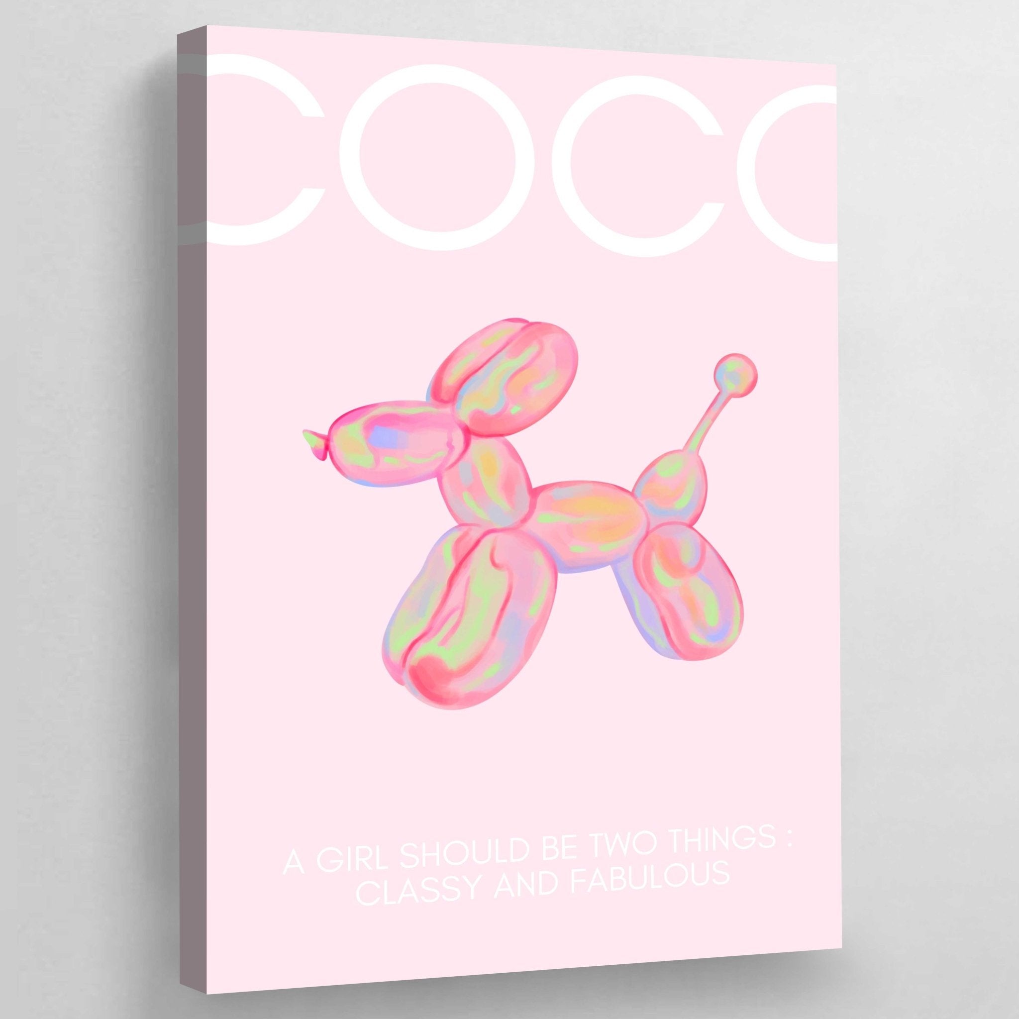 Pink Coco Chanel Canvas - Luxury Art Canvas