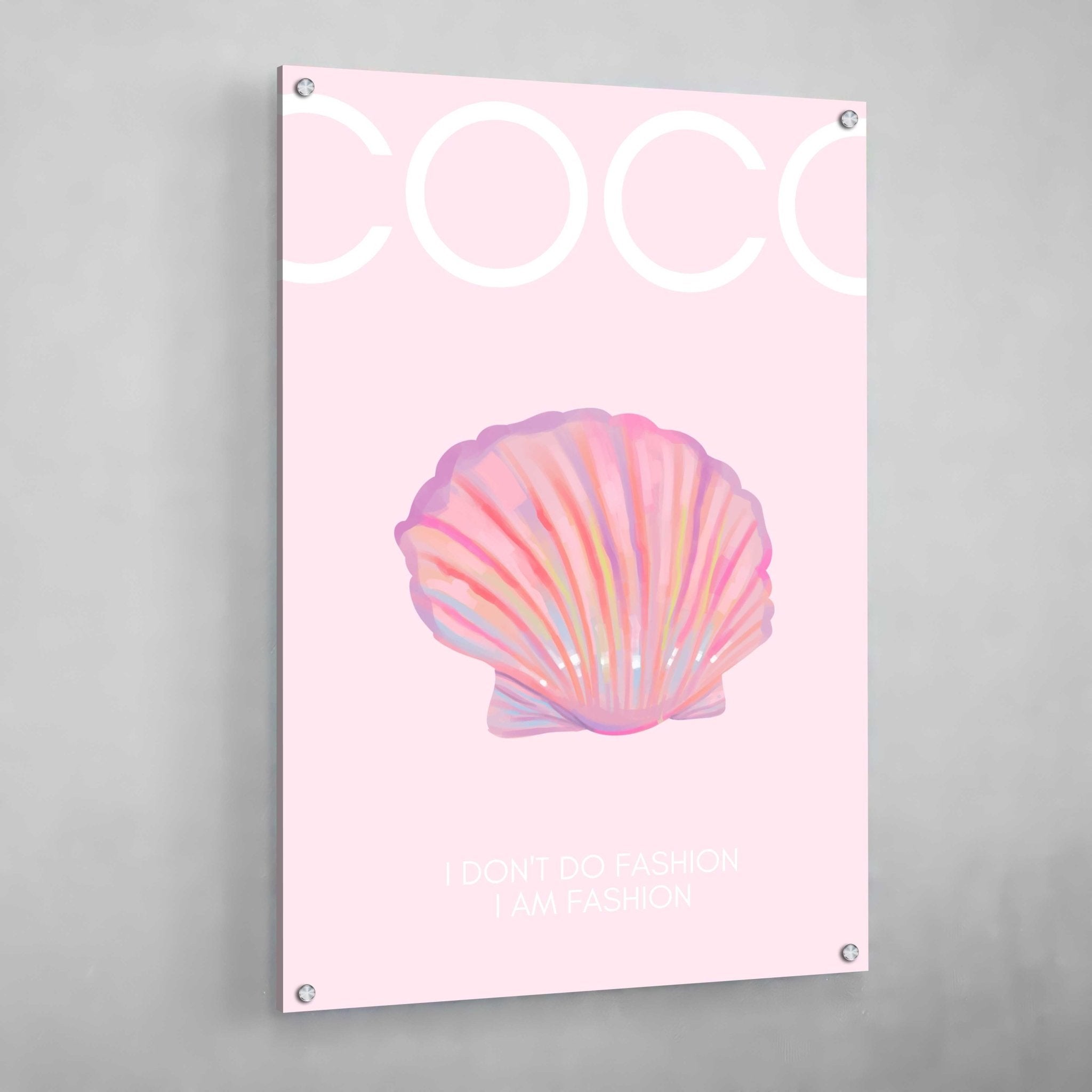 Pink Coco Chanel Canvas Wall Art - Luxury Art Canvas