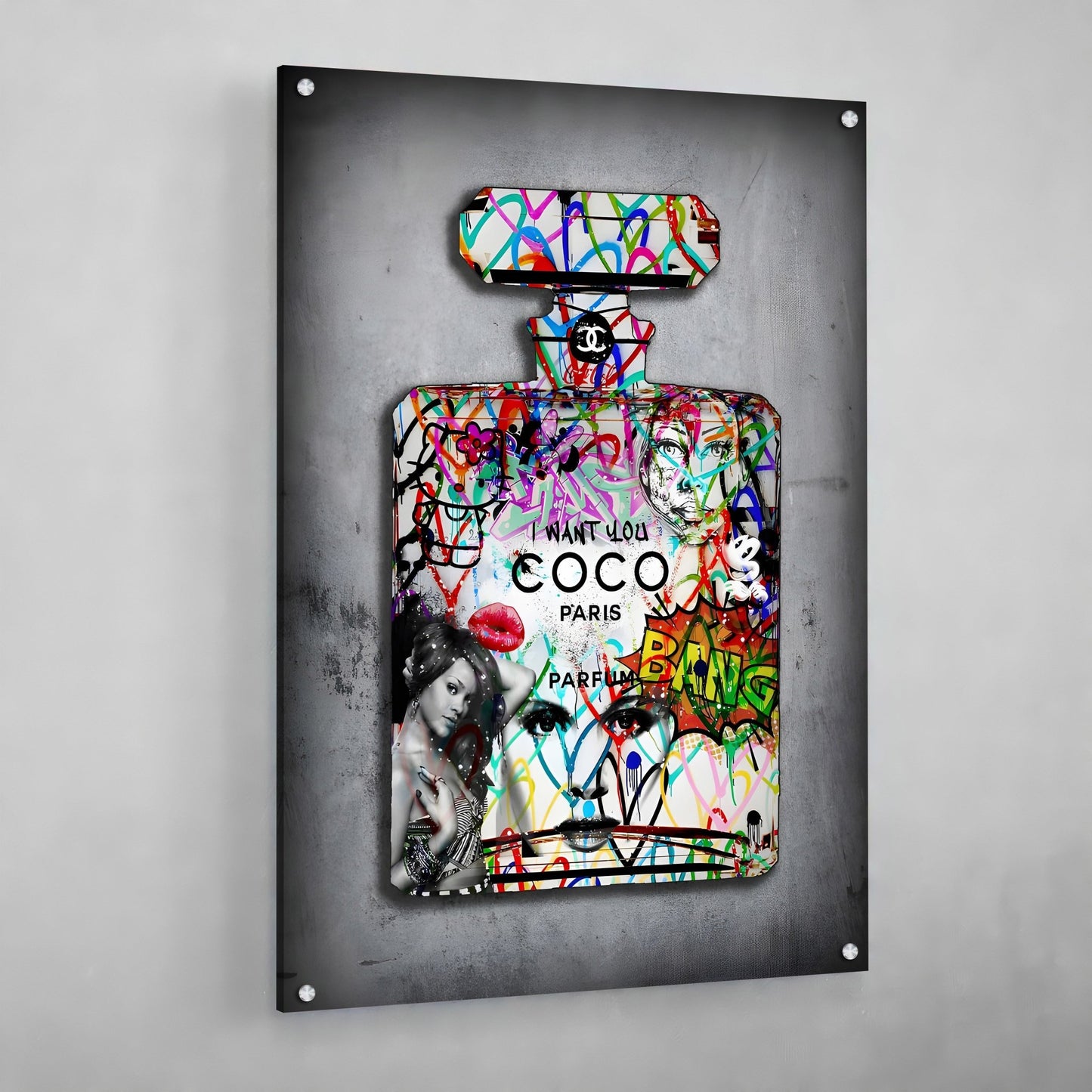 Pop Art Chanel Wall Art - Luxury Art Canvas