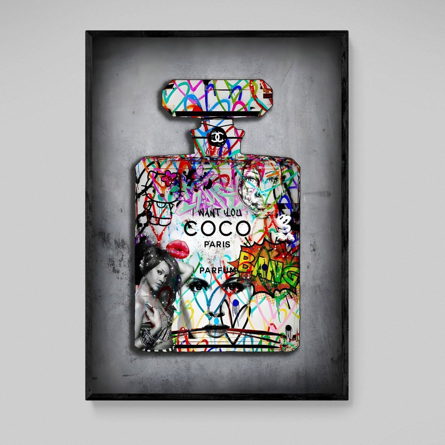 Pop Art Chanel Wall Art - Luxury Art Canvas