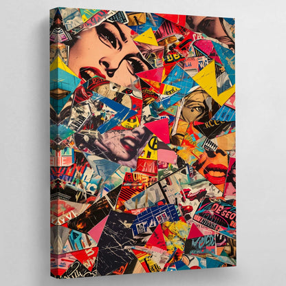 Pop Art Collage Canvas - Luxury Art Canvas