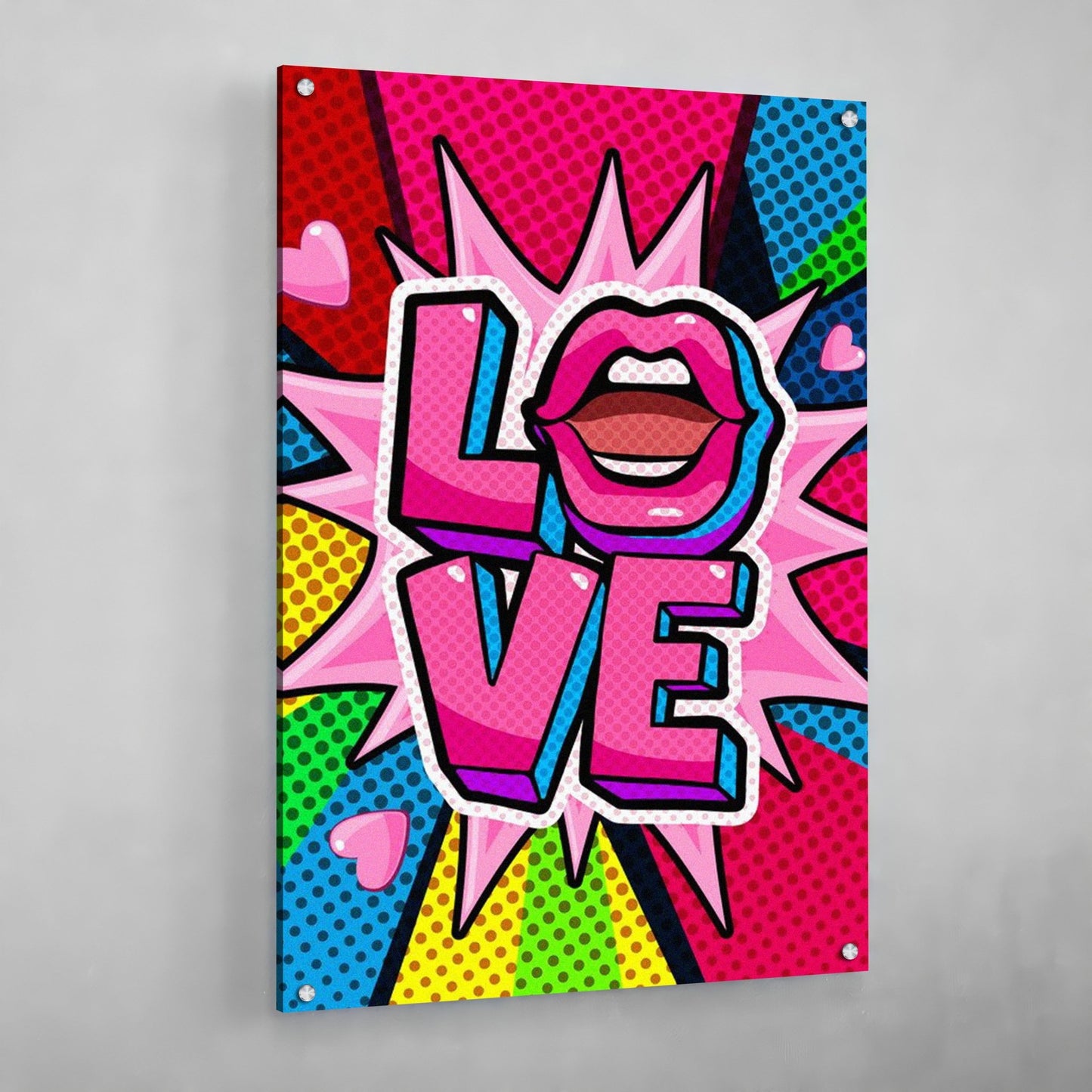 Pop Art Love Canvas - Luxury Art Canvas
