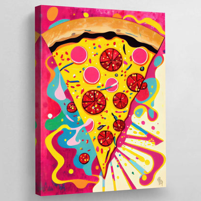 Pop Art Pizza Canvas - Luxury Art Canvas