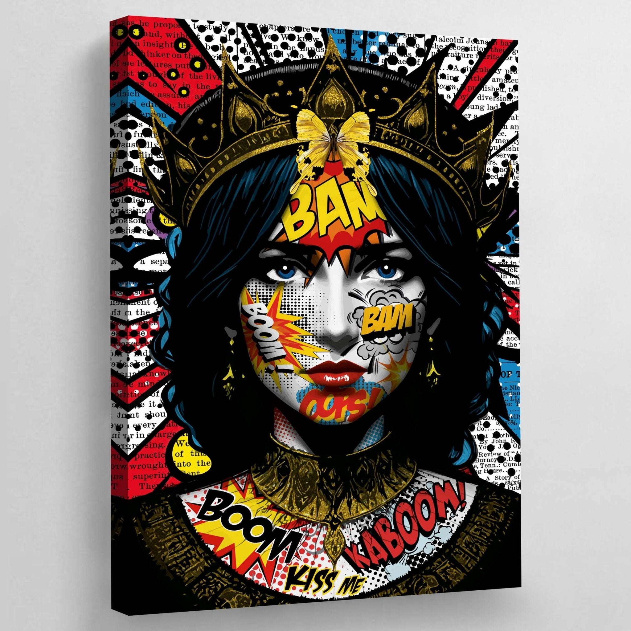 Pop Art Woman Canvas - Luxury Art Canvas