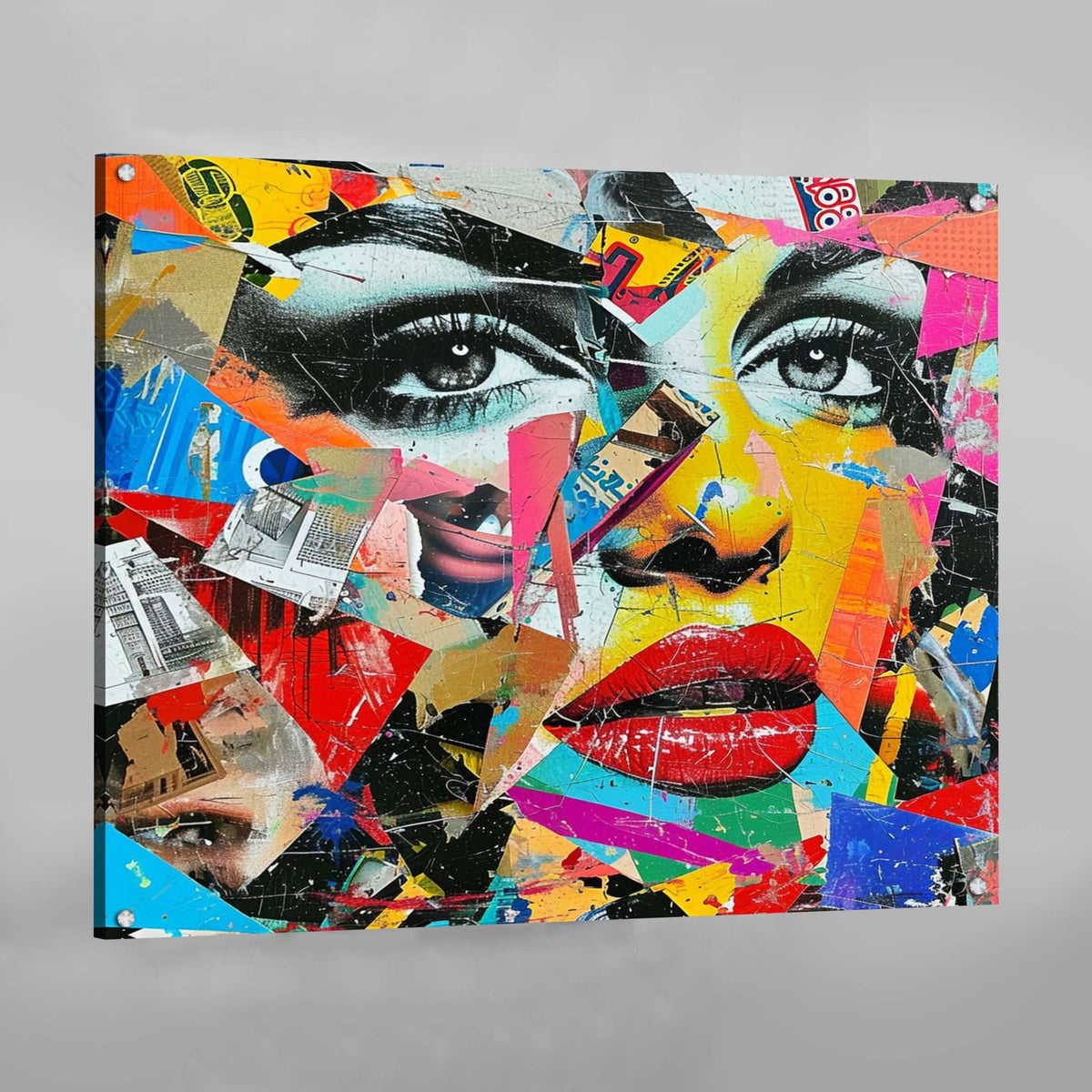 Artist Rearh Pop Art Woman Face Canvas | Luxury Art Canvas