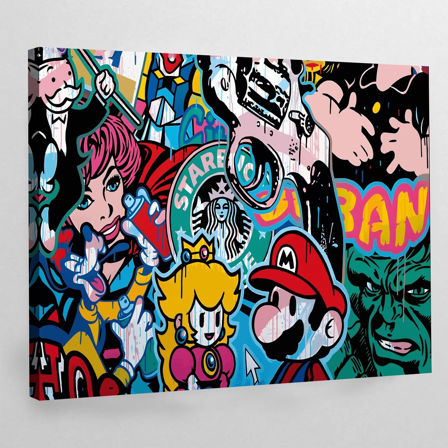 Pop Culture Canvas Wall Art - Luxury Art Canvas