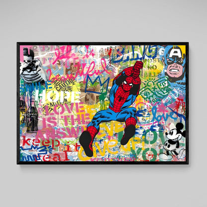 Pop Culture Graffiti Wall Art - Luxury Art Canvas