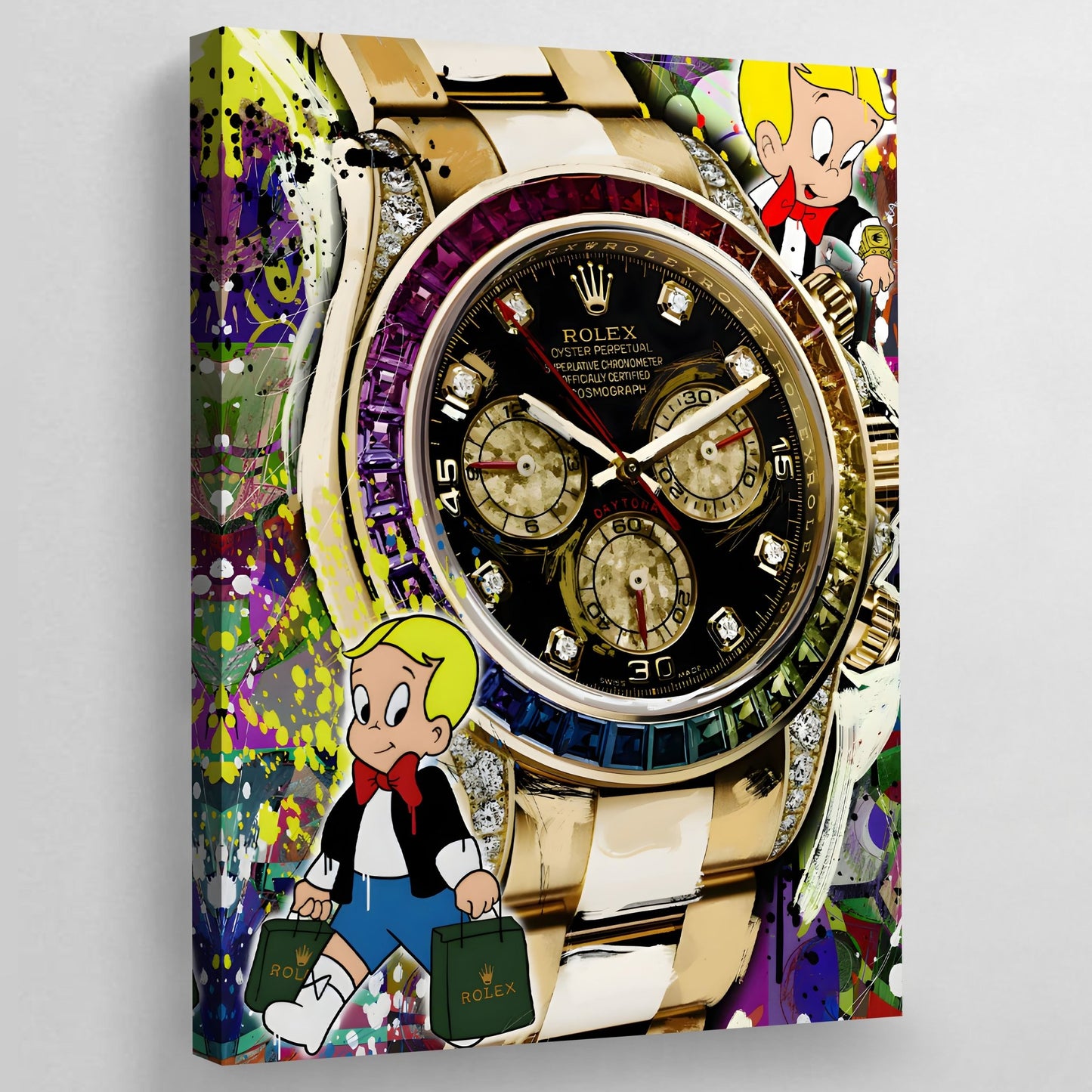 Richie Rich Rolex Wall Art - Luxury Art Canvas