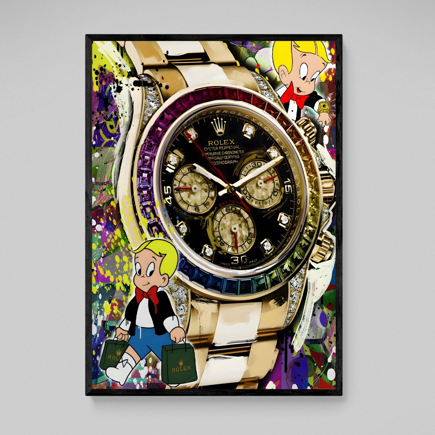 Richie Rich Rolex Wall Art - Luxury Art Canvas