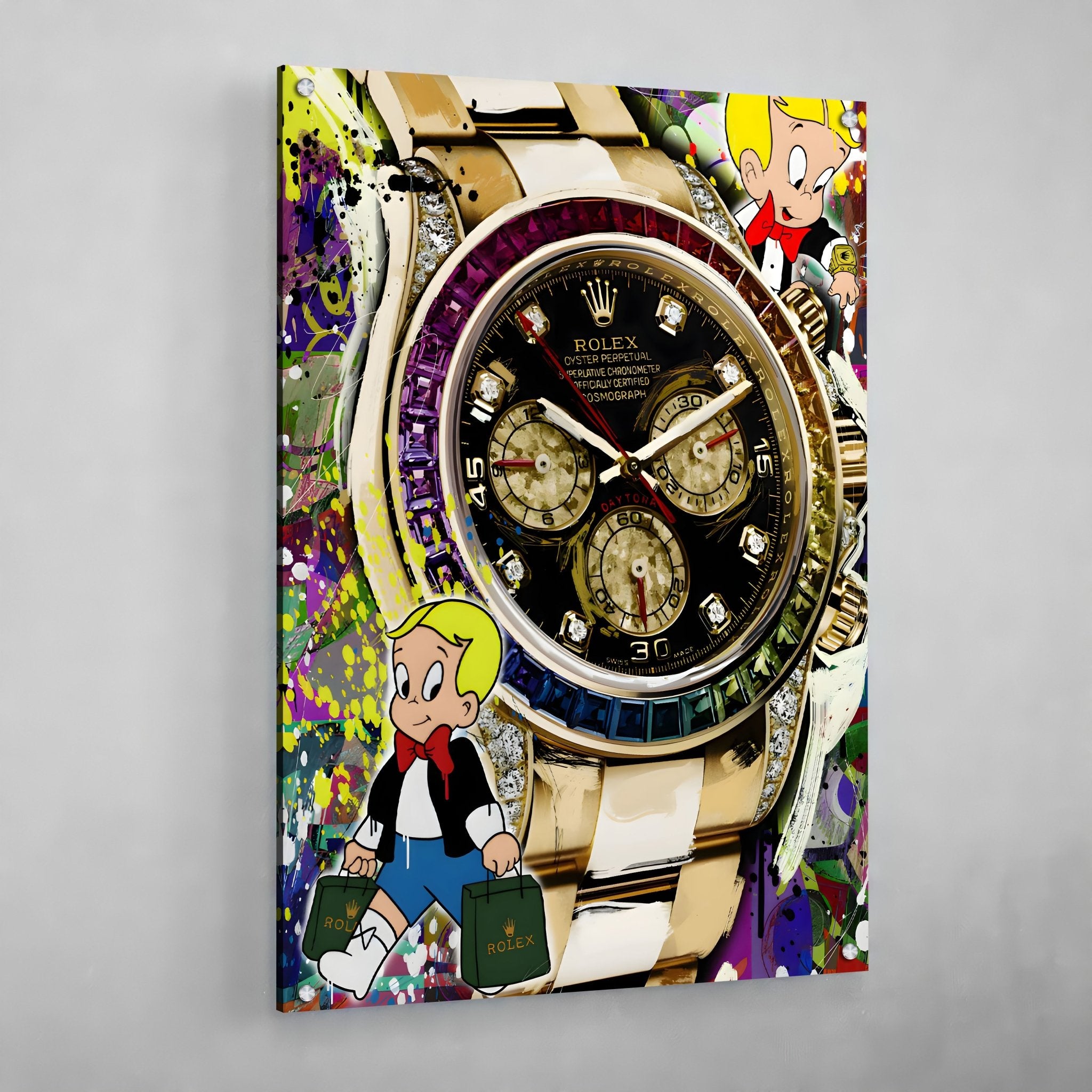 Richie Rich Rolex Wall Art Luxury Art Canvas