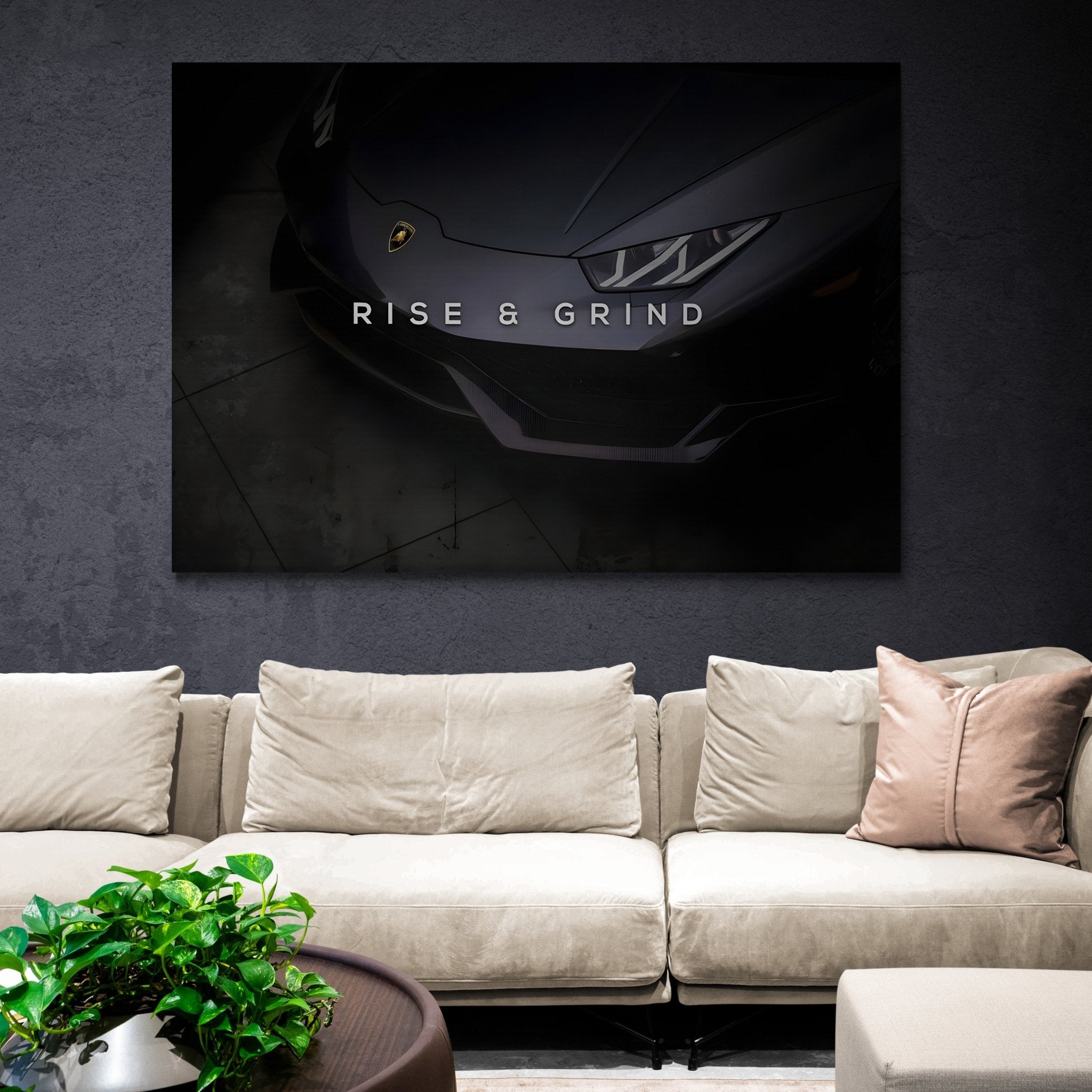 Rise and Grind Wall Art - Luxury Art Canvas