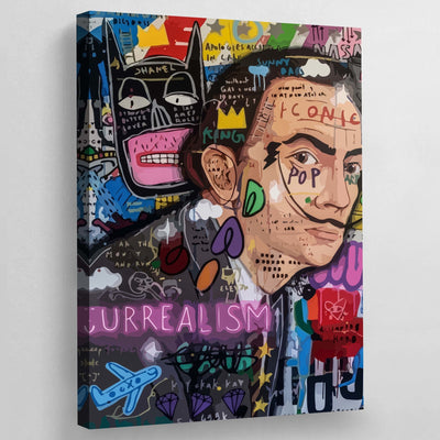 Salvador Dali Graffiti Wall Art - Luxury Art Canvas
